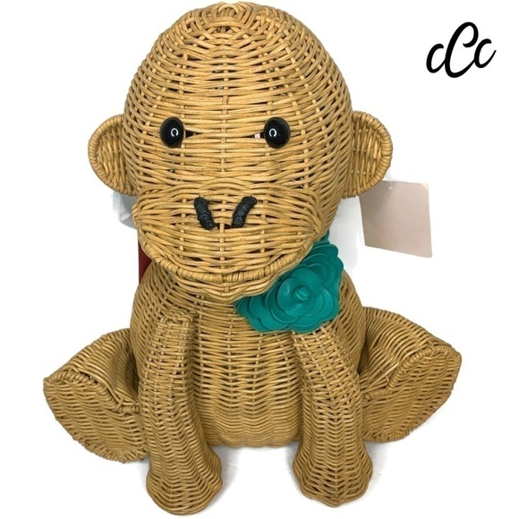 Kate Spade Monkey 🐒 Wicker Novelty Rare Bag - Picture 4 of 14
